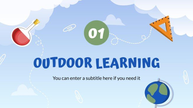 Leçon de sciences en plein air Modèles de présentation