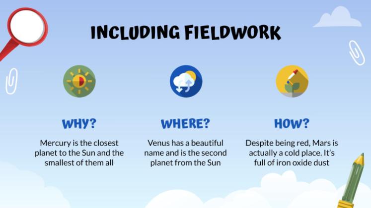 Leçon de sciences en plein air Modèles de présentation