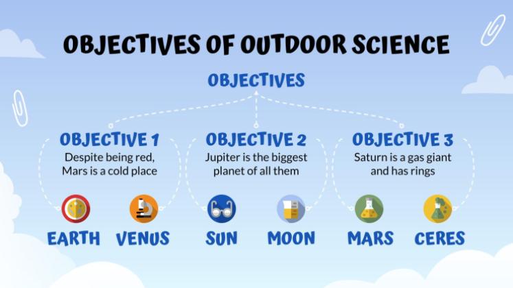 Leçon de sciences en plein air Modèles de présentation