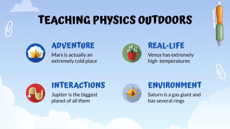 Leçon de sciences en plein air Modèles de présentation