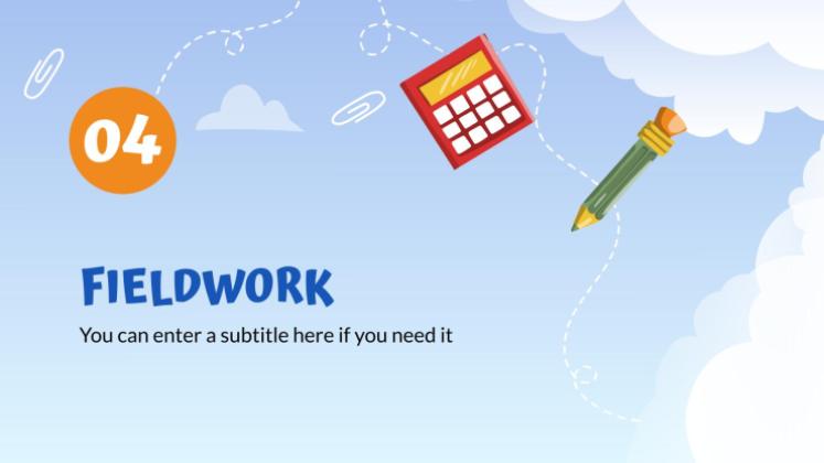 Leçon de sciences en plein air Modèles de présentation