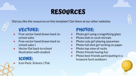 Leçon de sciences en plein air Modèles de présentation