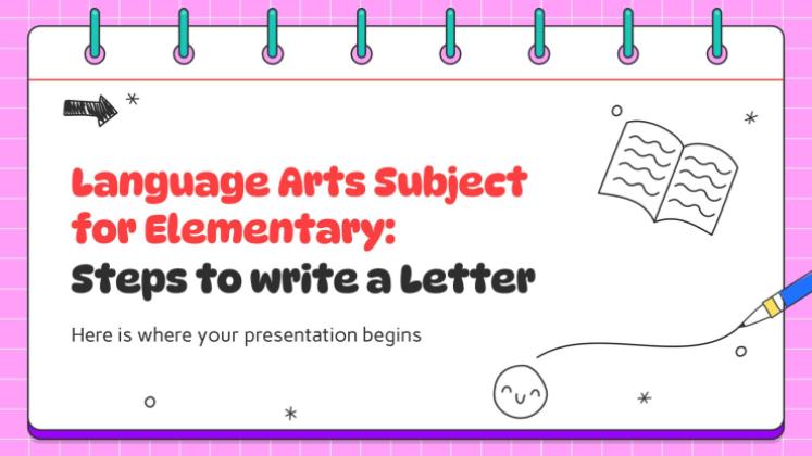 Arts du langage pour l'élémentaire : Étapes de la rédaction d'une lettre Modèles de présentation