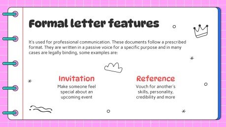 Arts du langage pour l'élémentaire : Étapes de la rédaction d'une lettre Modèles de présentation