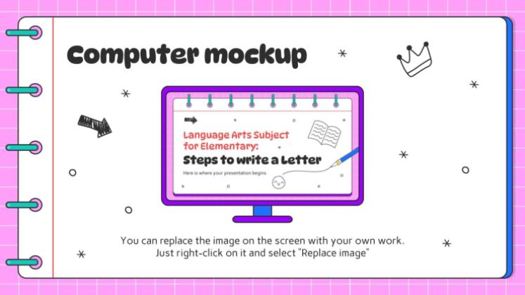 Arts du langage pour l'élémentaire : Étapes de la rédaction d'une lettre Modèles de présentation