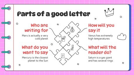 Arts du langage pour l'élémentaire : Étapes de la rédaction d'une lettre Modèles de présentation