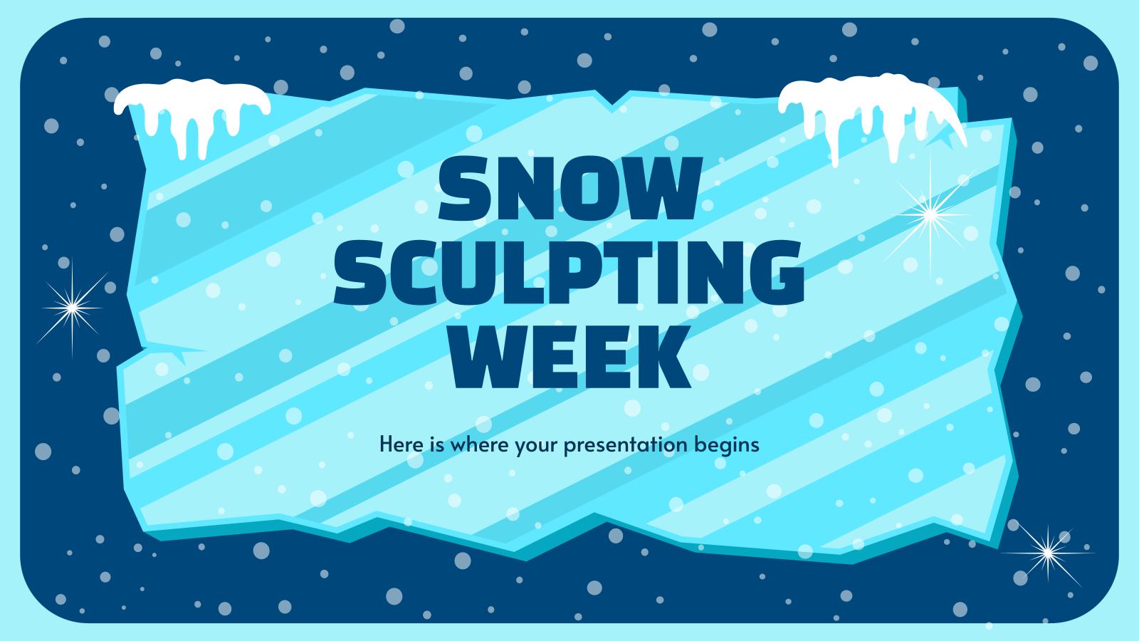 Snow Sculpting Week presentation template 