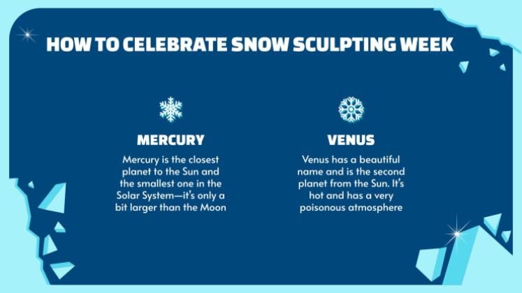 Semaine de la sculpture sur neige Modèles de présentation