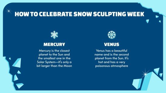 Semaine de la sculpture sur neige Modèles de présentation