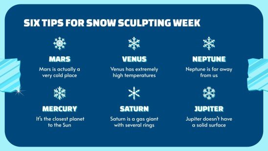 Semaine de la sculpture sur neige Modèles de présentation