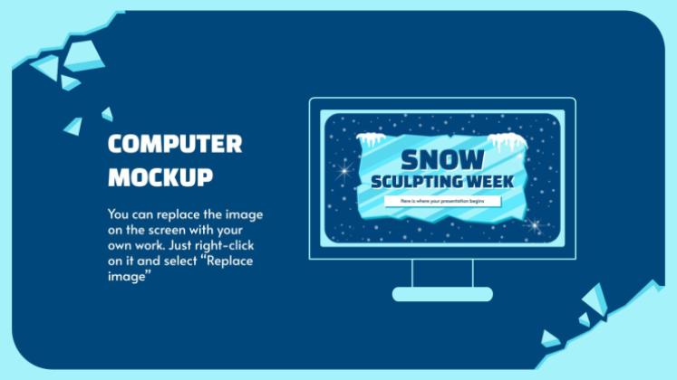 Semaine de la sculpture sur neige Modèles de présentation