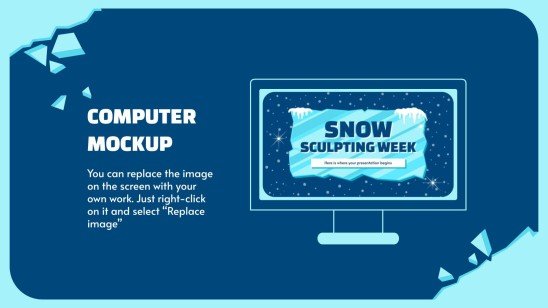 Semaine de la sculpture sur neige Modèles de présentation