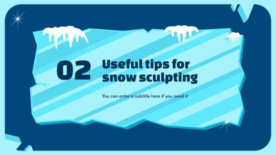 Semaine de la sculpture sur neige Modèles de présentation