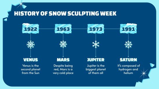 Semaine de la sculpture sur neige Modèles de présentation