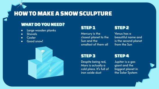 Semaine de la sculpture sur neige Modèles de présentation
