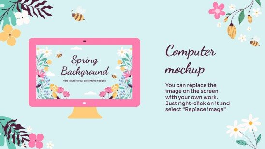 Frühling Hintergrund Präsentationsvorlage