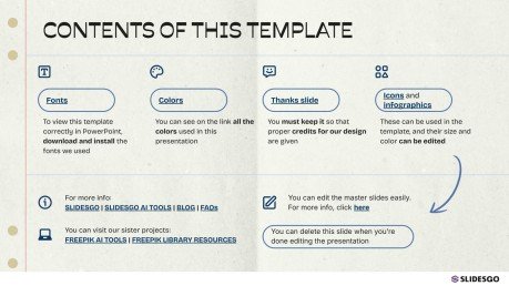 학교 필수품 프레젠테이션 템플릿