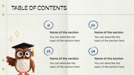 학교 필수품 프레젠테이션 템플릿