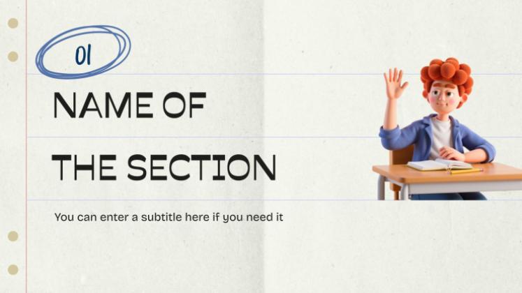 학교 필수품 프레젠테이션 템플릿