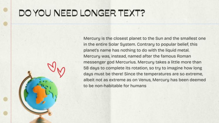 학교 필수품 프레젠테이션 템플릿