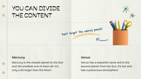 학교 필수품 프레젠테이션 템플릿