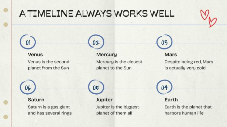 학교 필수품 프레젠테이션 템플릿