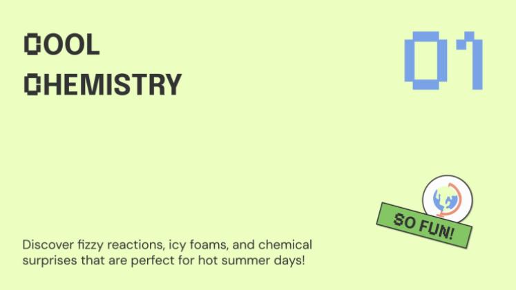 더운 날을 위한 과학 실험 프레젠테이션 템플릿