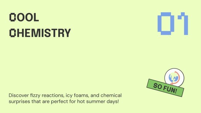 더운 날을 위한 과학 실험 프레젠테이션 템플릿