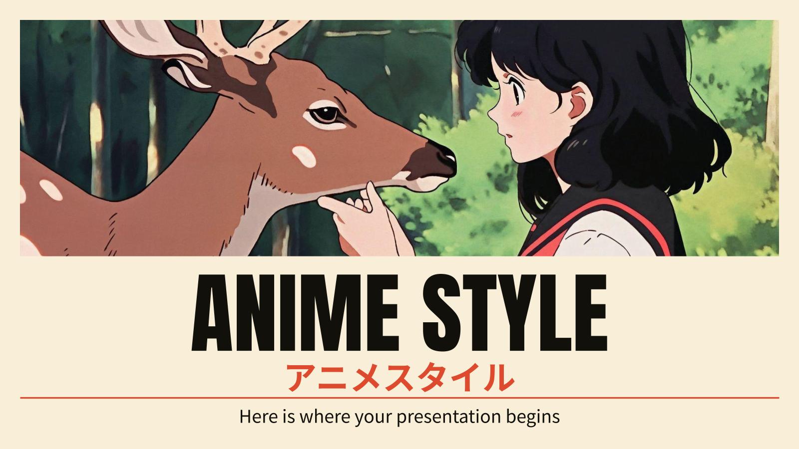 Anime Style presentation template 