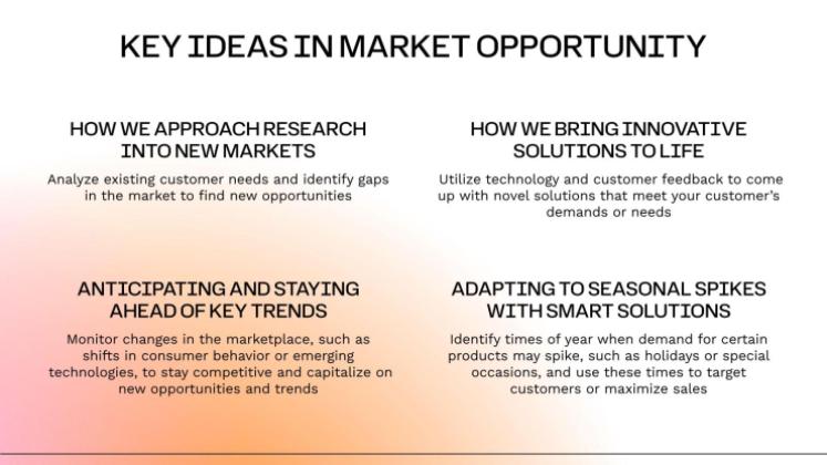 Modelo de apresentação Pitch deck de degradê minimalista