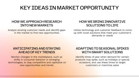 Modelo de apresentação Pitch deck de degradê minimalista