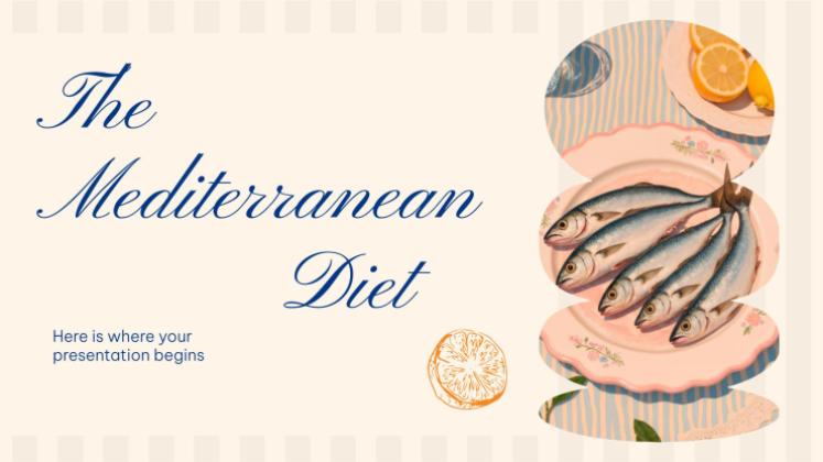 Plantilla de presentación La dieta mediterránea