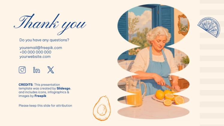 Plantilla de presentación La dieta mediterránea