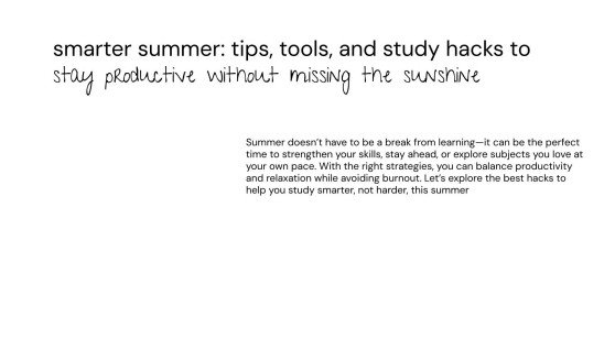 여름 공부 꿀팁 프레젠테이션 템플릿