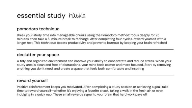 여름 공부 꿀팁 프레젠테이션 템플릿