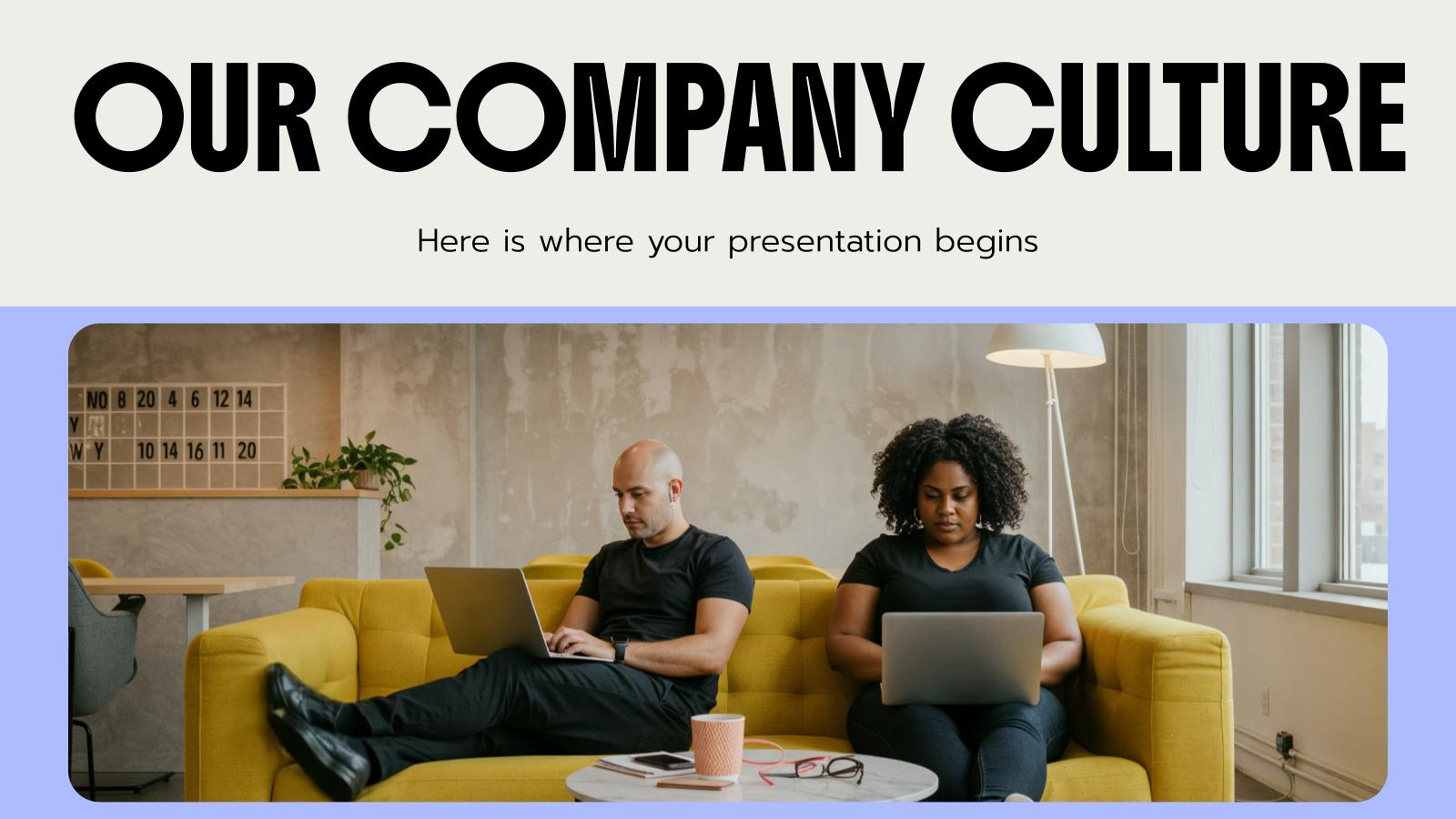 Our Company Culture presentation template 
