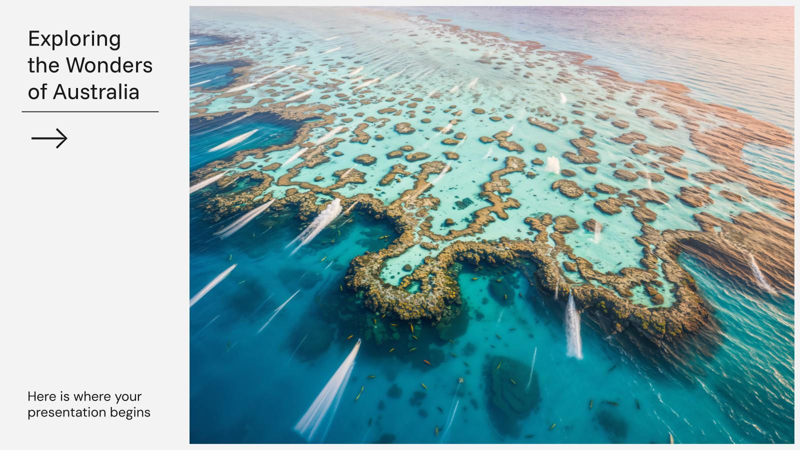 Exploring the Wonders of Australia presentation template 