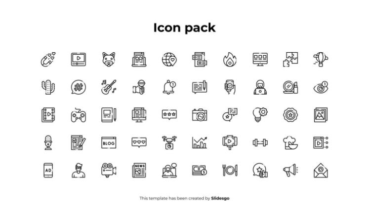 Plantilla de presentación Infografías de la línea de tiempo de la estrategia de contenido