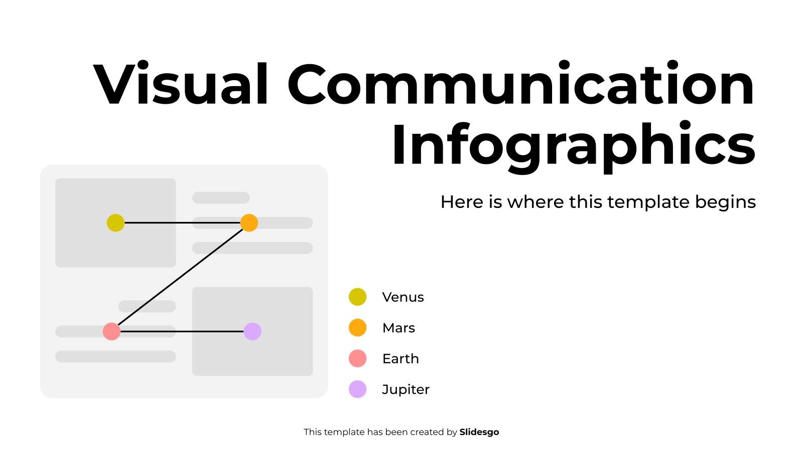 Visual Communication Infographics presentation template 