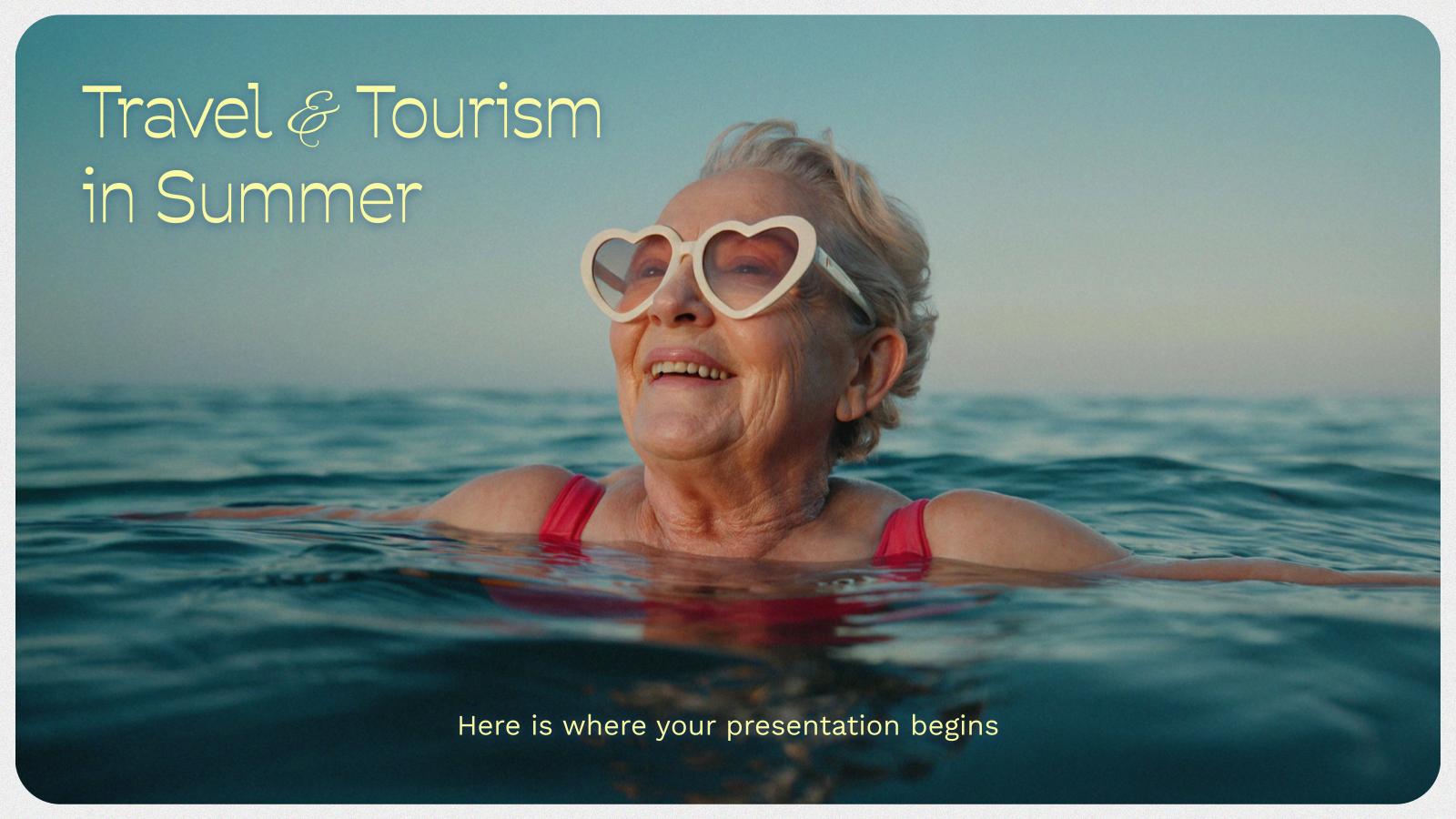 Travel and Tourism in Summer presentation template 