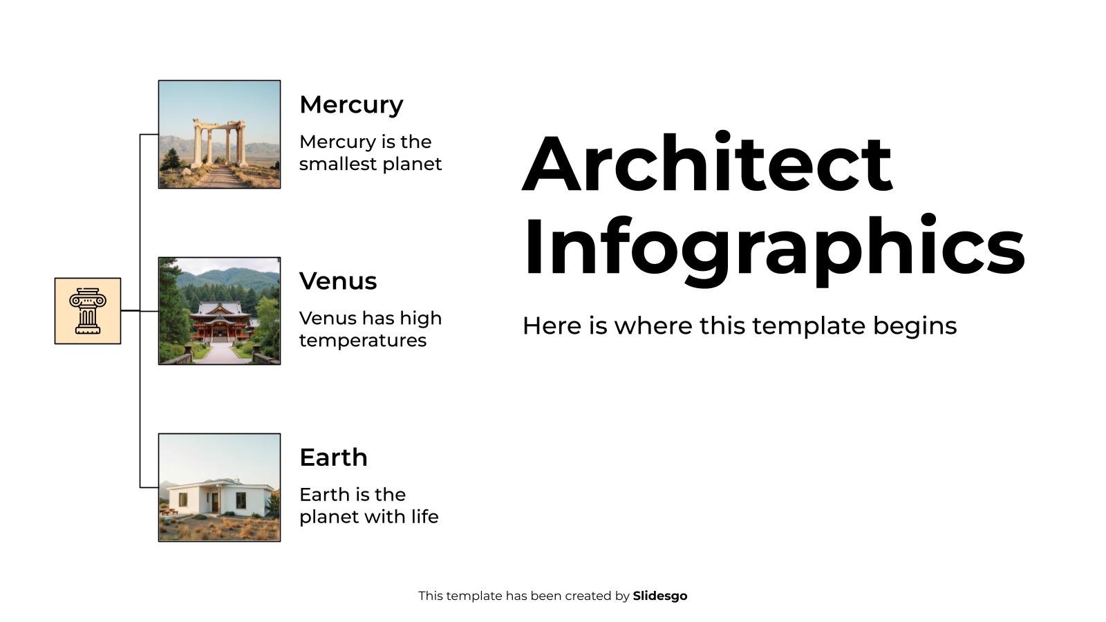 Architect Infographics presentation template 