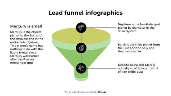 Infographies sur l'entonnoir de prospects Modèles de présentation