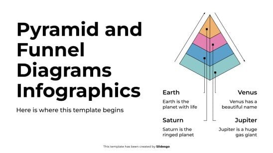 Pyramid and Funnel Diagrams Infographics presentation template 