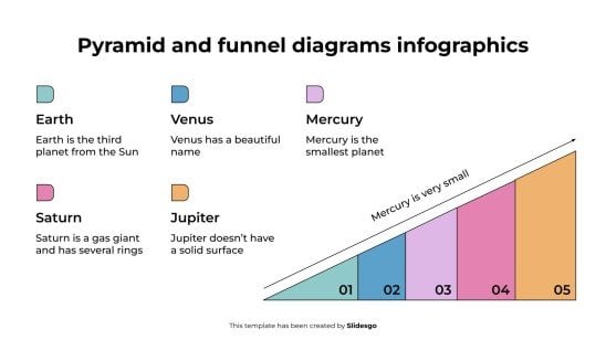 Pyramid and Funnel Diagrams Infographics presentation template 