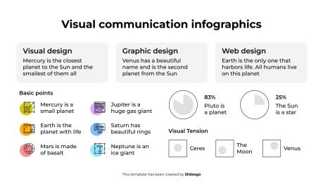 비주얼 커뮤니케이션 인포그래픽 프레젠테이션 템플릿