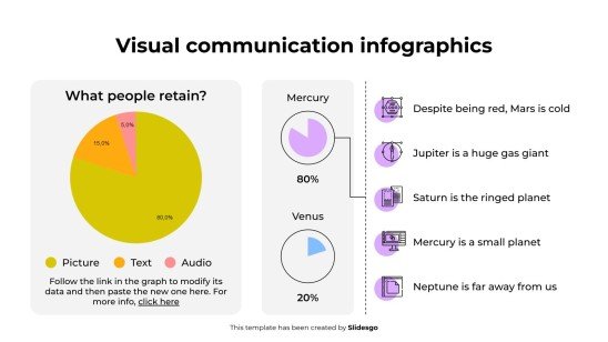 비주얼 커뮤니케이션 인포그래픽 프레젠테이션 템플릿