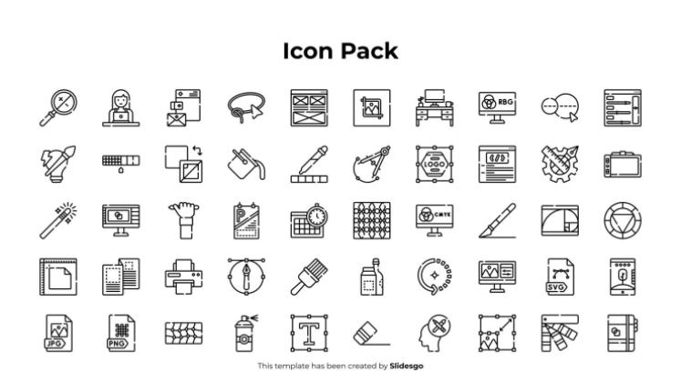 비주얼 커뮤니케이션 인포그래픽 프레젠테이션 템플릿