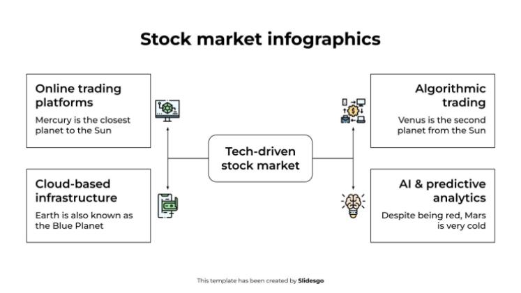 주식 시장 인포그래픽 프레젠테이션 템플릿