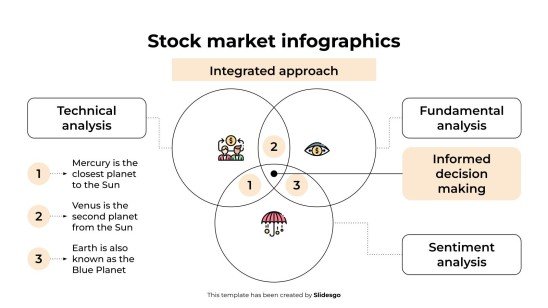 주식 시장 인포그래픽 프레젠테이션 템플릿