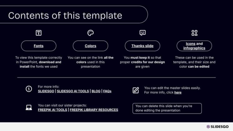 AI in Marketing presentation template 